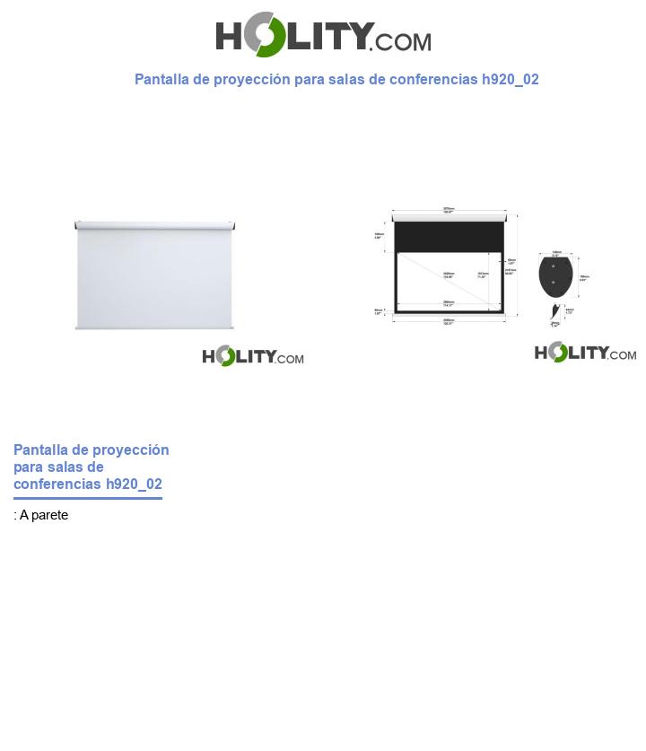 Pantalla de proyección para salas de conferencias h920_02