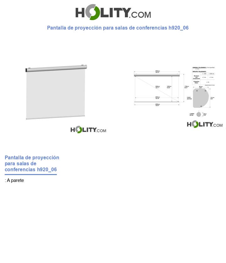 Pantalla de proyección para salas de conferencias h920_06