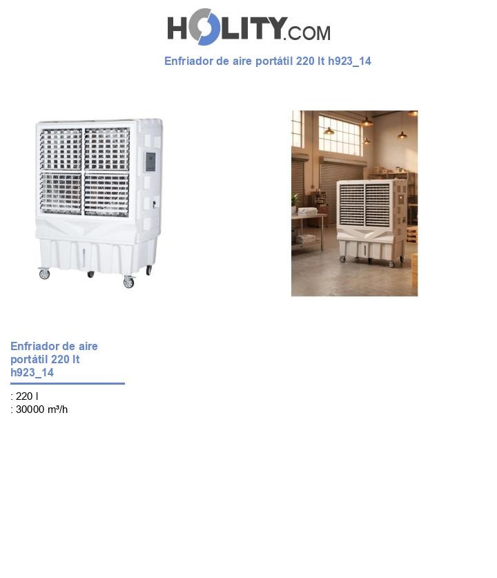 Enfriador de aire portátil 220 lt h923_14