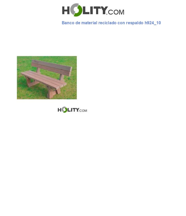 Banco de material reciclado con respaldo h924_10