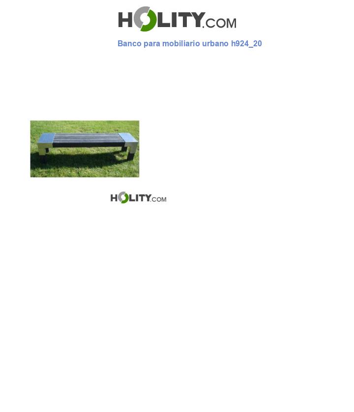 Banco para mobiliario urbano h924_20