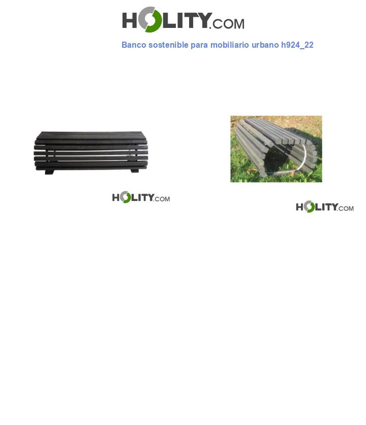 Banco sostenible para mobiliario urbano h924_22