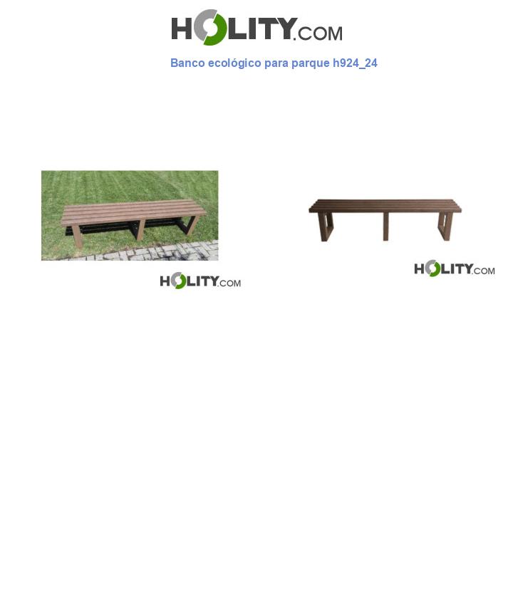 Banco ecológico para parque h924_24