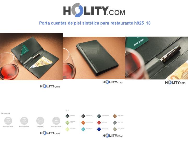 Porta cuentas de piel sintética para restaurante h925_18