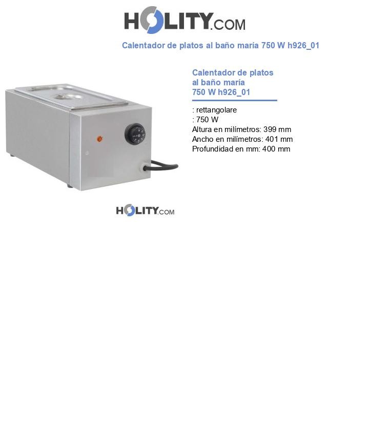 Calentador de platos al baño maría 750 W h926_01