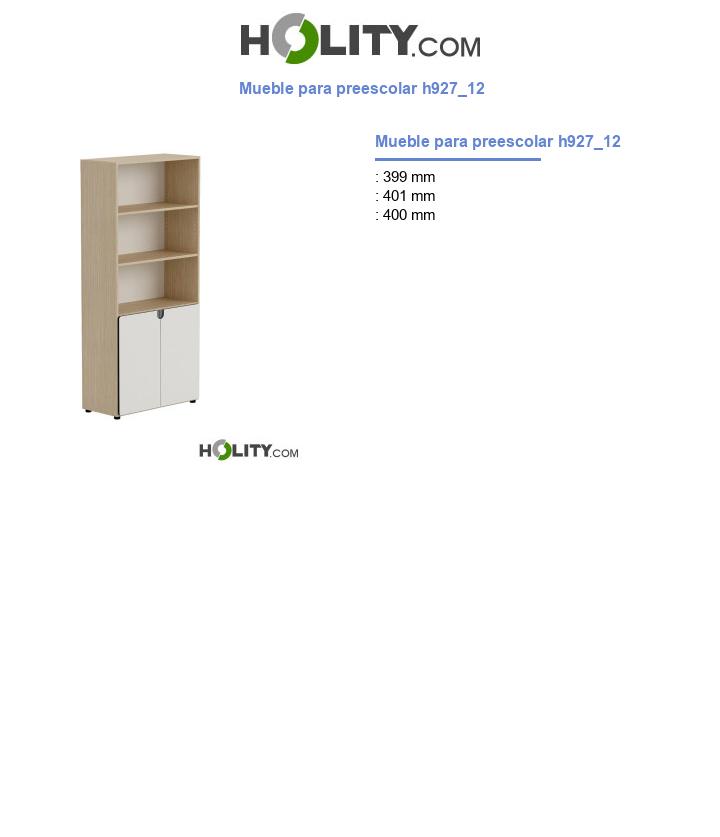 Mueble para preescolar h927_12