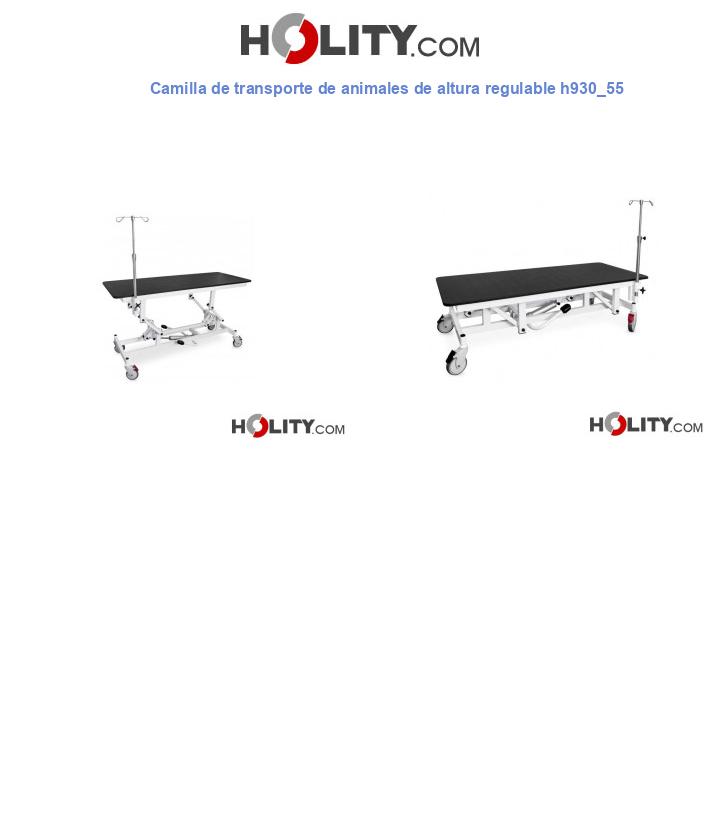 Camilla de transporte de animales de altura regulable h930_55