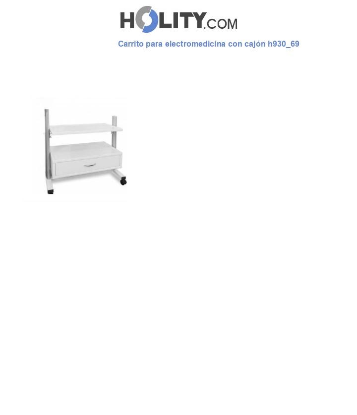 Carrito para electromedicina con cajón h930_69