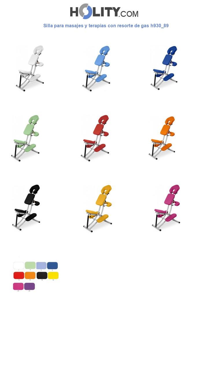Silla para masajes y terapias con resorte de gas h930_89