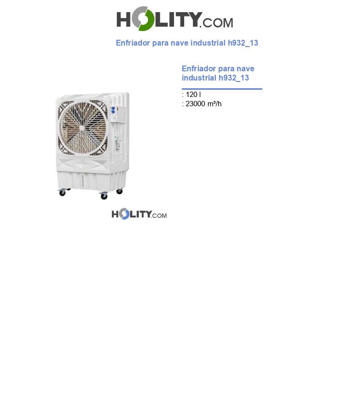 Enfriador para nave industrial h932_13