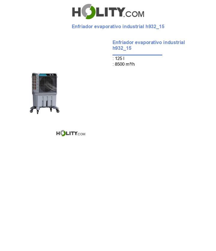 Enfriador evaporativo industrial h932_15