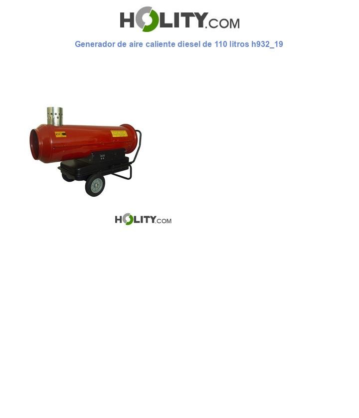 Generador de aire caliente diesel de 110 litros h932_19