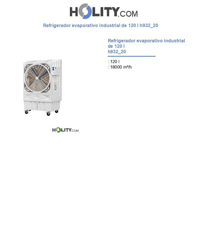 Refrigerador evaporativo industrial de 120 l h932_20