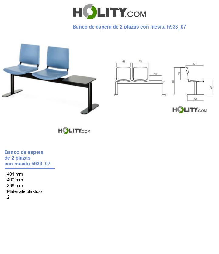 Banco de espera de 2 plazas con mesita h933_07