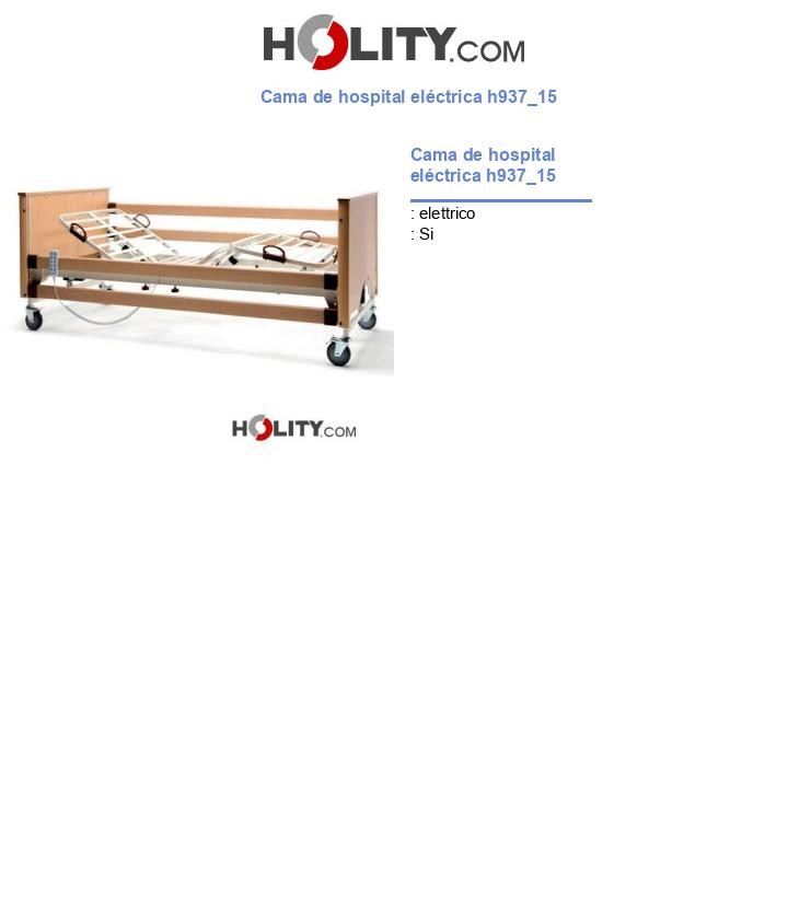 Cama de hospital eléctrica h937_15