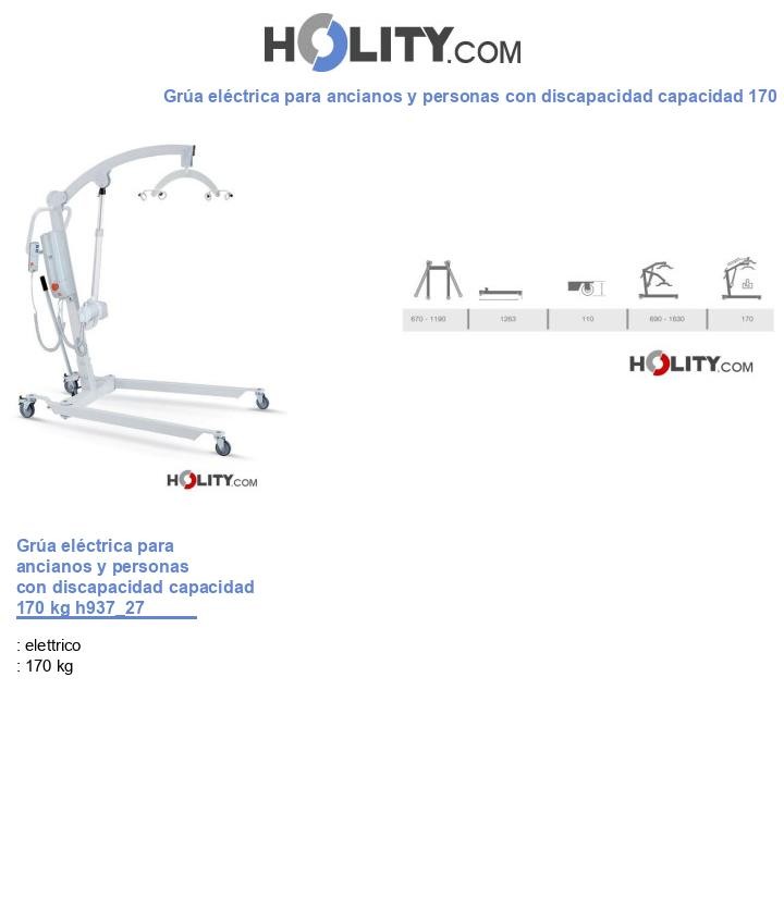 Grúa eléctrica para ancianos y personas con discapacidad capacidad 170 kg h937_27