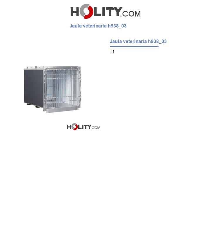 Jaula veterinaria h938_03