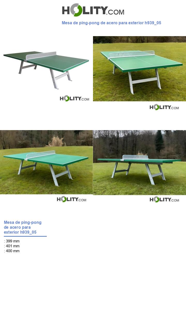 Mesa de ping-pong de acero para exterior h939_05