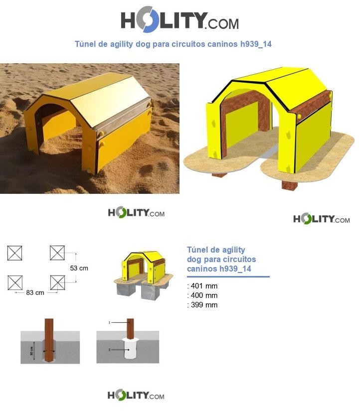 Túnel de agility dog para circuitos caninos h939_14