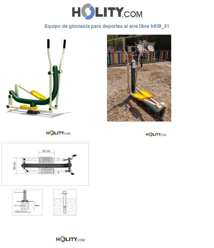 Equipo de gimnasia para deportes al aire libre h939_51