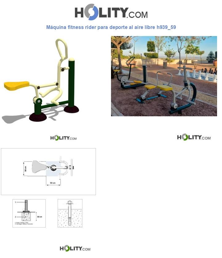 Máquina fitness rider para deporte al aire libre h939_59