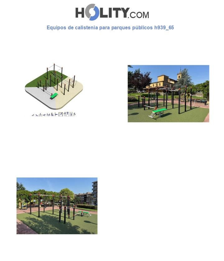 Equipos de calistenia para parques públicos h939_65