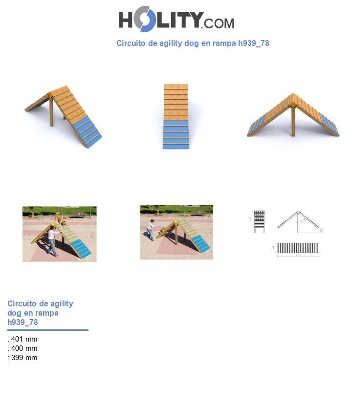 Circuito de agility dog en rampa h939_78