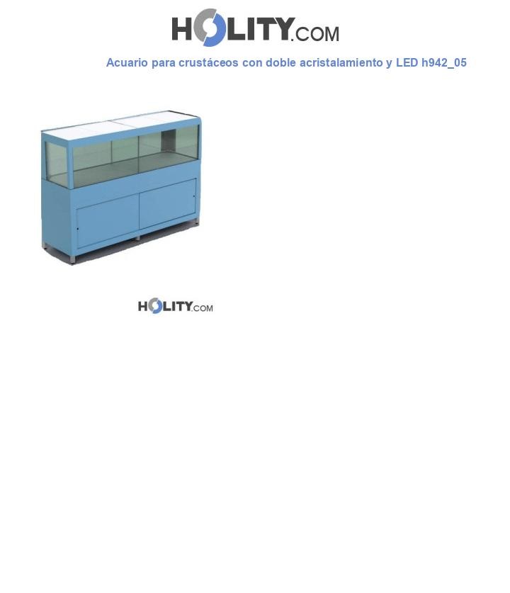 Acuario para crustáceos con doble acristalamiento y LED h942_05