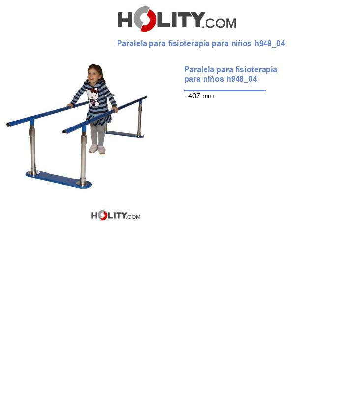 Paralela para fisioterapia para niños h948_04
