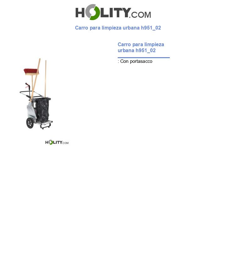 Carro para limpieza urbana h951_02