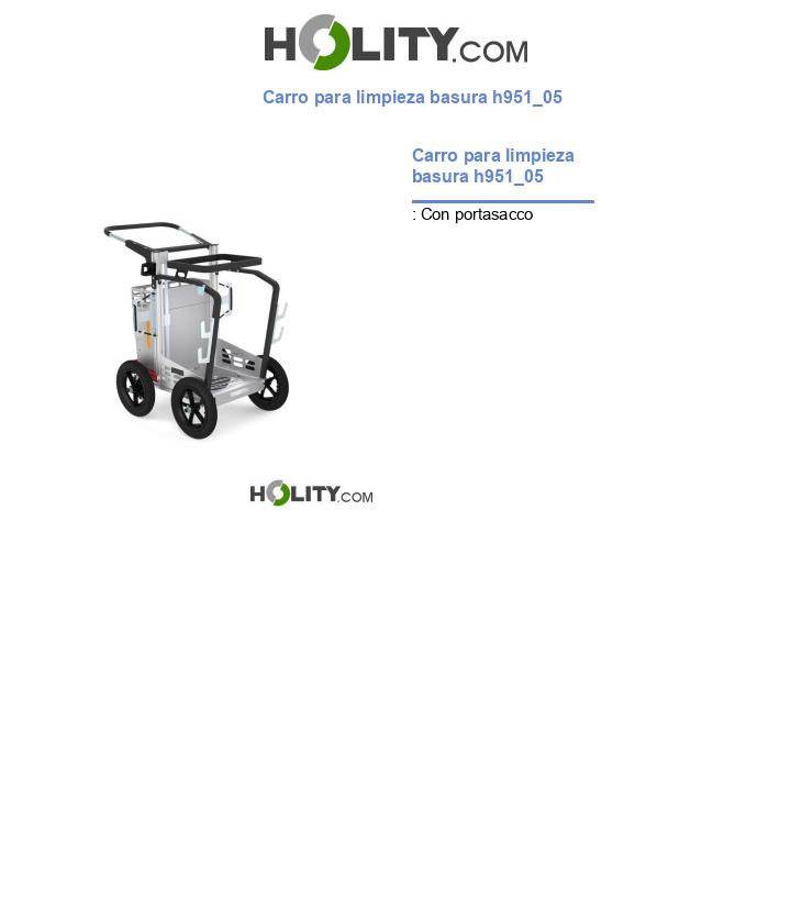 Carro para limpieza basura h951_05