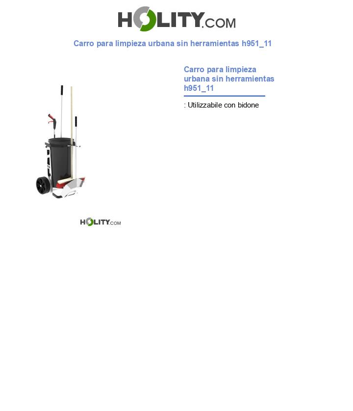 Carro para limpieza urbana sin herramientas h951_11
