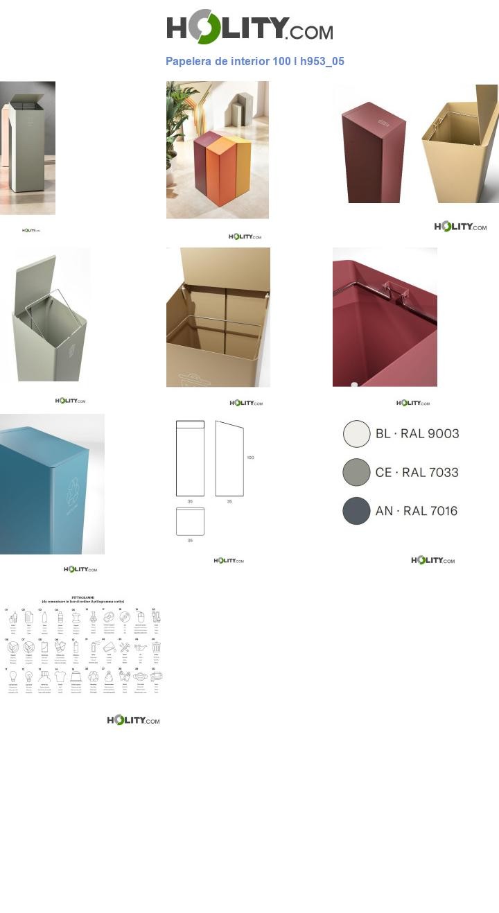 Papelera de interior 100 l h953_05