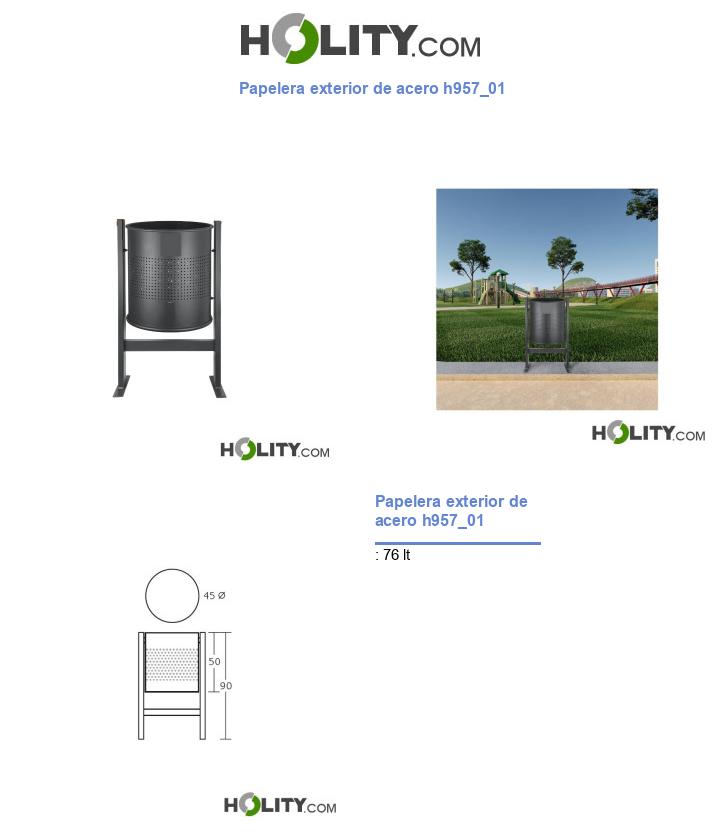 Papelera exterior de acero h957_01