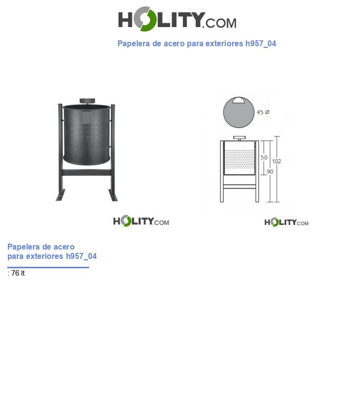 Papelera de acero para exteriores h957_04