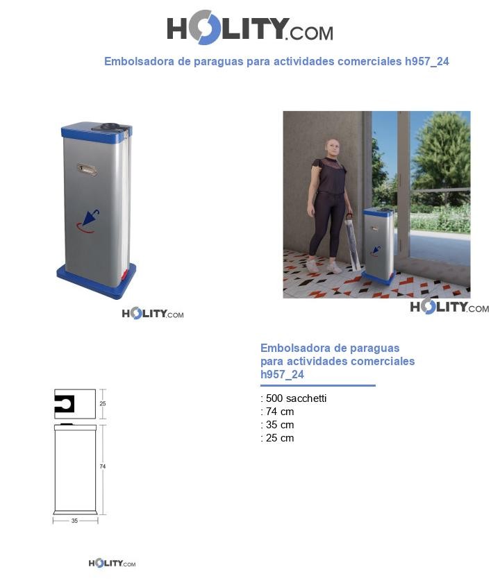 Embolsadora de paraguas para actividades comerciales h957_24