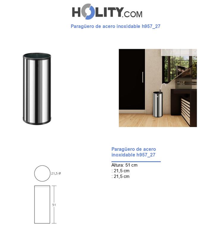 Paragüero de acero inoxidable h957_27