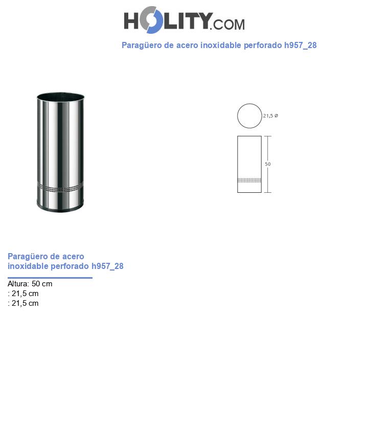Paragüero de acero inoxidable perforado h957_28