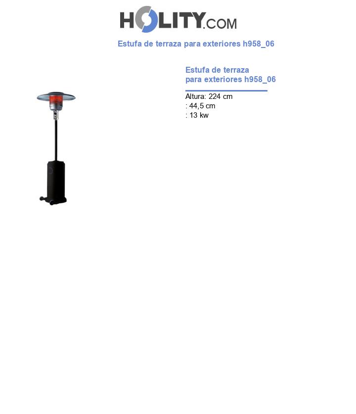Estufa de terraza para exteriores h958_06