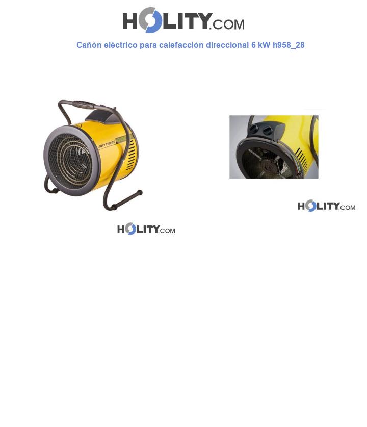 Cañón eléctrico para calefacción direccional 6 kW h958_28