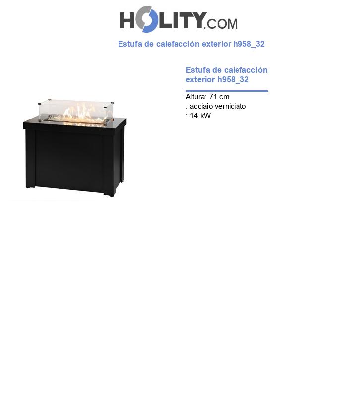 Estufa de calefacción exterior h958_32