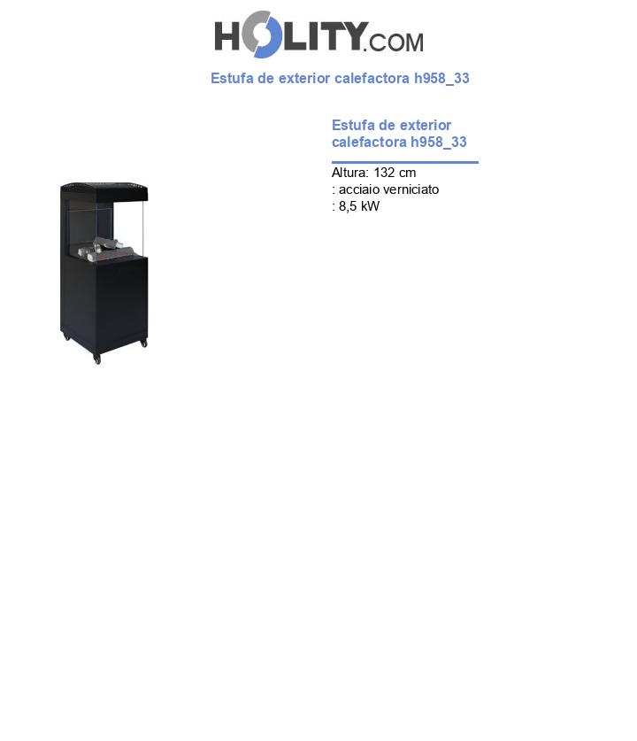 Estufa de exterior calefactora h958_33