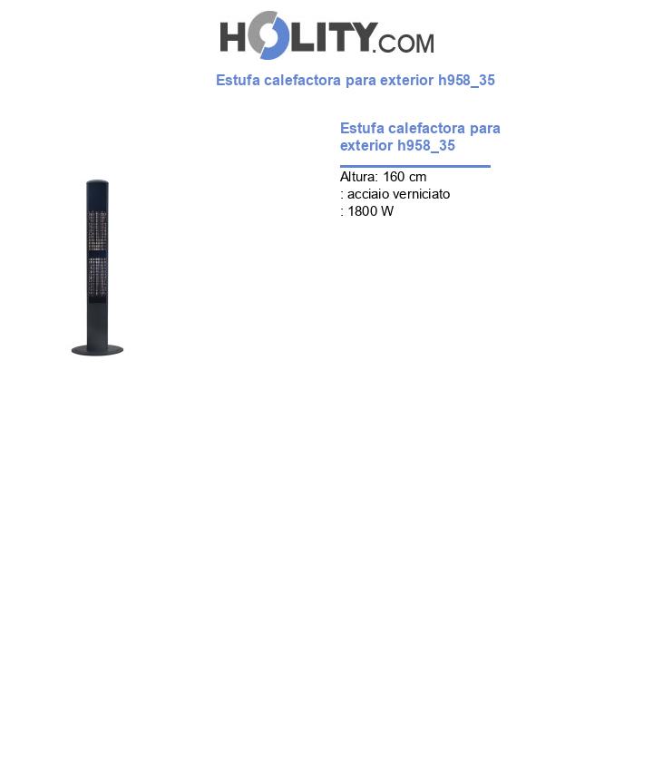 Estufa calefactora para exterior h958_35