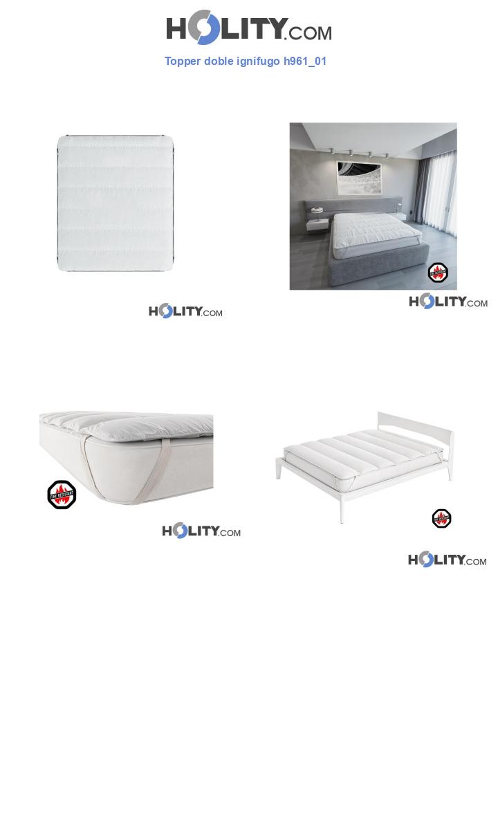 Topper doble ignífugo h961_01