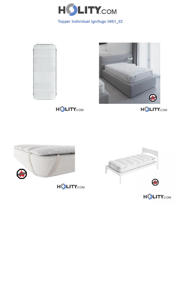Topper individual ignífugo h961_02