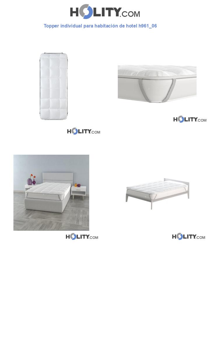 Topper individual para habitación de hotel h961_06