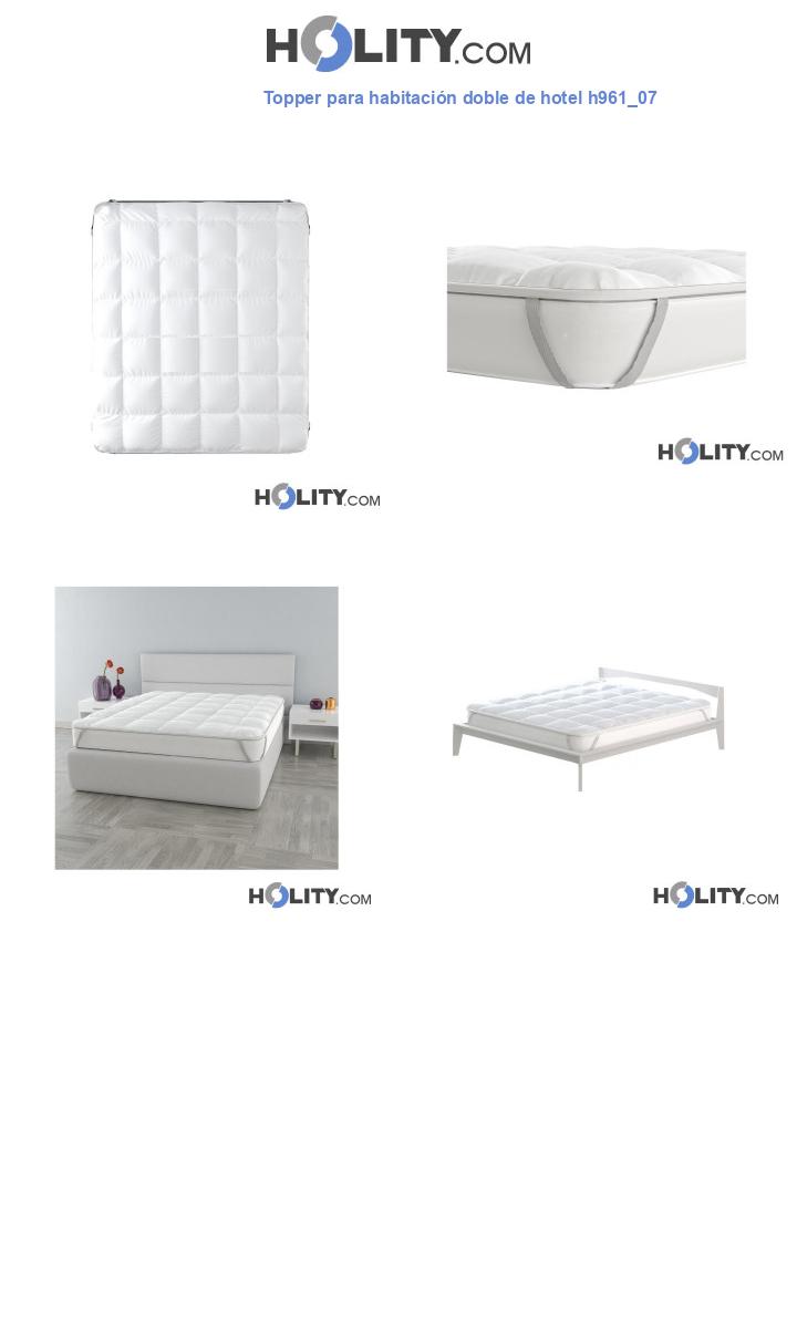 Topper para habitación doble de hotel h961_07