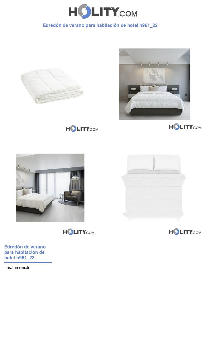 Edredón de verano para habitación de hotel h961_22