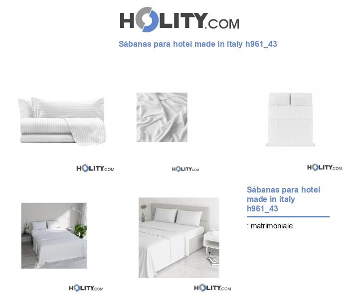 Sábanas para hotel made in italy h961_43