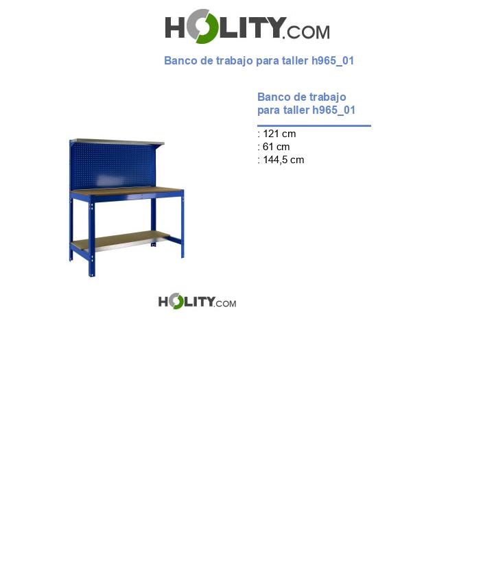 Banco de trabajo para taller h965_01
